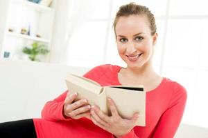 Beautiful girl with book photo