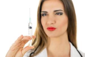 Injection nurse view photo