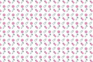 Endless baby pattern background design for backdrops, wallpapers, and book covers. Seamless childish pattern decoration with smiling faces and baby feeder icons. Abstract kid's pattern vector. vector