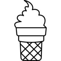 cono de helado que puede modificar o editar fácilmente vector