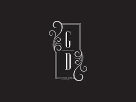 iniciales gd logotipo de lujo, creativo gd dg logo carta vector stock