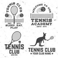 Club de Tenis. ilustración vectorial vector