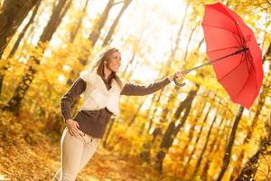 Red Umbrella view photo