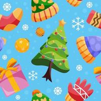 Christmas Element Seamless Pattern vector