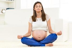 Pregnant woman view photo