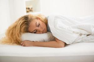 Young woman sleeping photo