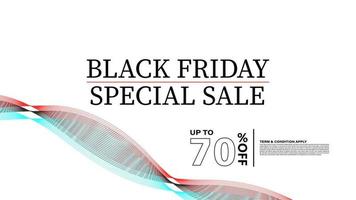 Black friday sale banner. Vector illustration