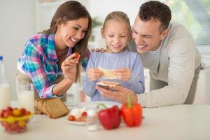 Family In Kitchen photo