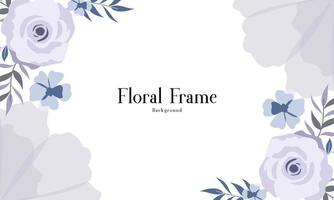 Beautiful Vintage Floral Frame Background vector