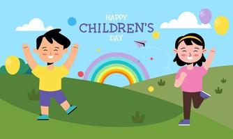 Happy World Children's Day Background vector