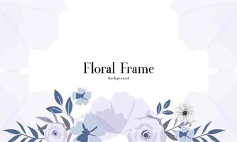 Beautiful Vintage Floral Frame Background vector