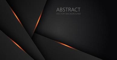 abstract light orange black space frame layout design tech triangle concept gray texture background. eps10 vector