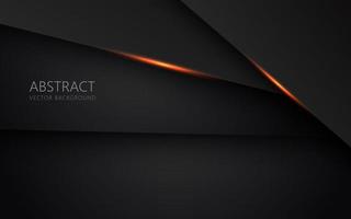 abstract light orange black space frame layout design tech triangle concept gray texture background. eps10 vector