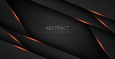 abstract light orange black space frame layout design tech triangle concept gray texture background. eps10 vector