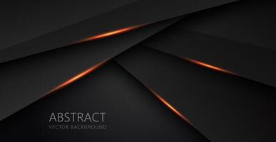 abstract light orange black space frame layout design tech triangle concept gray texture background. eps10 vector