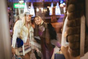 Two Girl In The Shopping photo