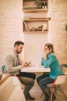 Businesspeople In A Cafe photo