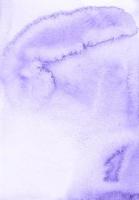 Watercolor light purple and white background texture. Watercolour abstract pastel lavender messy backdrop. Stains on paper photo