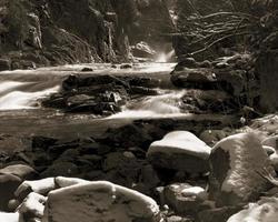 Rapids in the winter photo