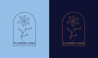 diseño de vector de logotipo de flor