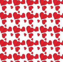 Valentines day background, Red hearts pattern, Valentine's Day, decoration of Valentine's Day materials. vector