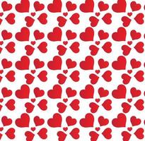 Valentines day background, Red hearts pattern, Valentine's Day, decoration of Valentine's Day materials. vector