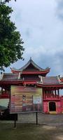 This is a photo of the roof of the Sam Poo Kong temple in Semarang.