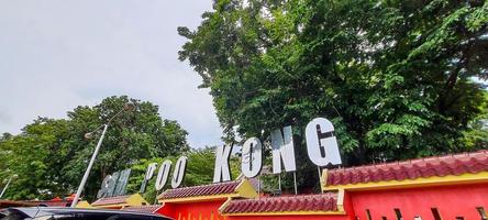 This is a photo of the roof of the Sam Poo Kong temple in Semarang.