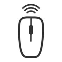 Black and white icon computer mouse vector