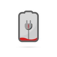 Charge battery presentation, charging presentation, electric battery icon. vector