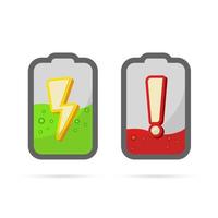 Charge battery presentation, charging presentation, electric battery icon. vector