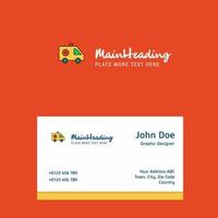 Ambulance logo Design with business card template Elegant corporate identity Vector