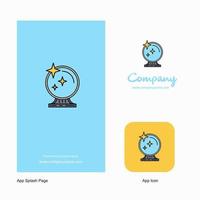Mirror Company Logo App Icon and Splash Page Design Creative Business App Design Elements vector