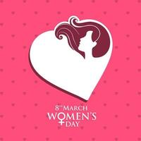 8 March logo vector design with international womens day background