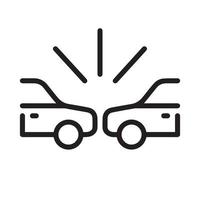 The Accident, car, incident icon vector