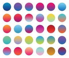 multicolor gradient gradient and preset colors vector