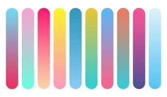 multicolor gradient gradient and preset colors vector