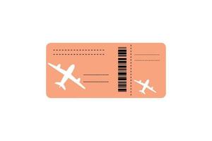 Airplane tickets. Boarding pass for the plane. Illustration isolated on white background vector