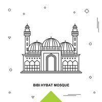 BIBI HYBAT MOSQUE vector