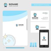 Mirror Business Logo File Cover Visiting Card and Mobile App Design Vector Illustration