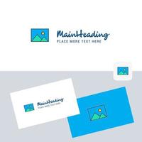 Image vector logotype with business card template Elegant corporate identity Vector