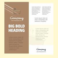 Bathtub Business Company Poster Template with place for text and images vector background