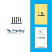 Abacus Creative Logo and business card vertical Design Vector