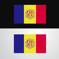 Andorra Flag banner design vector