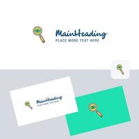 Search vector logotype with business card template Elegant corporate identity Vector