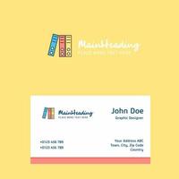 Files logo Design with business card template Elegant corporate identity Vector