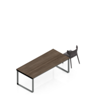 rendu 3d de l'ensemble de table isométrique png