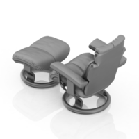 Isometric Chair 3D isolated rendering png