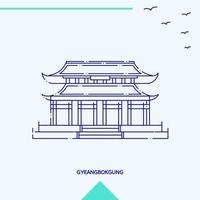 GYEANGBOKGUNG skyline vector illustration