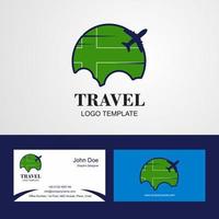 Travel Kyrgyzstan Flag Logo and Visiting Card Design vector